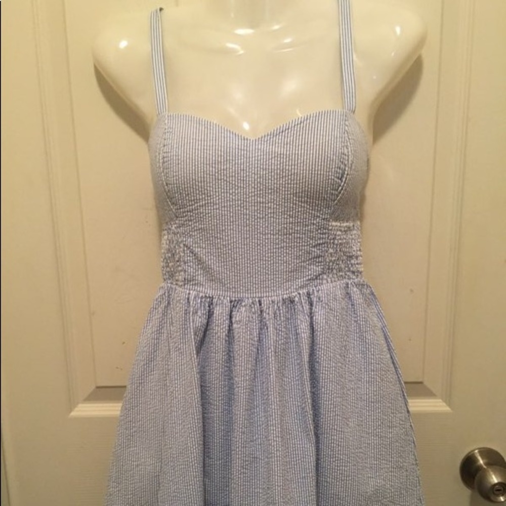 Lilly Pulitzer Christine Dress Size 0 Searsucker - Picture 3 of 14